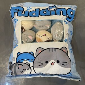 Pudding Plush Balls LG Bag Kitty Cat Snack Pillow Stuffed Soft Totoro Japanese